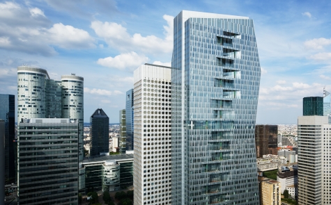 3D rendering of Majunga tower in La Défense
