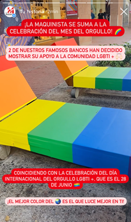 Celebrating Pride Month 2021; La Maquinista Spain